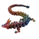 Imagine 3D Crystal Dragon Articulated 3D Printed Red/Yellow/Blue 30cm