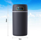 PureAire Ultrasonic Humidifier Black 800ml USB