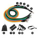 Home Fair 11 Piece 100LBS Resistance Band Set