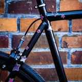 Reflective Stars Bicycle Stickers (35 Stickers)