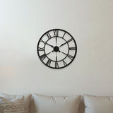 House of Durante The Blackpool Skeleton Wall Clock 60cm Dark Copper Finish