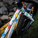 Multicoloured Stars Bicycle Stickers (31 Stickers)