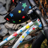 Multicoloured Stars Bicycle Stickers (31 Stickers)
