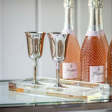 Culinary Concepts Pair Of Wine Goblets With Crystal Sphere
