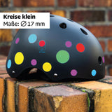 Multicoloured Circles Small Bicycle Stickers (100 stickers)