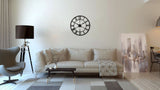 House of Durante The Blackpool Skeleton Wall Clock 60cm Dark Copper Finish